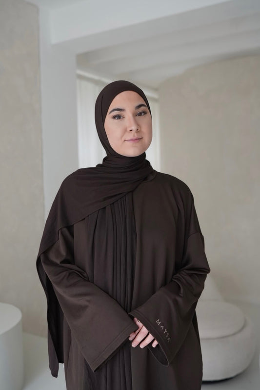 Jersey Hijab in ESPRESSO