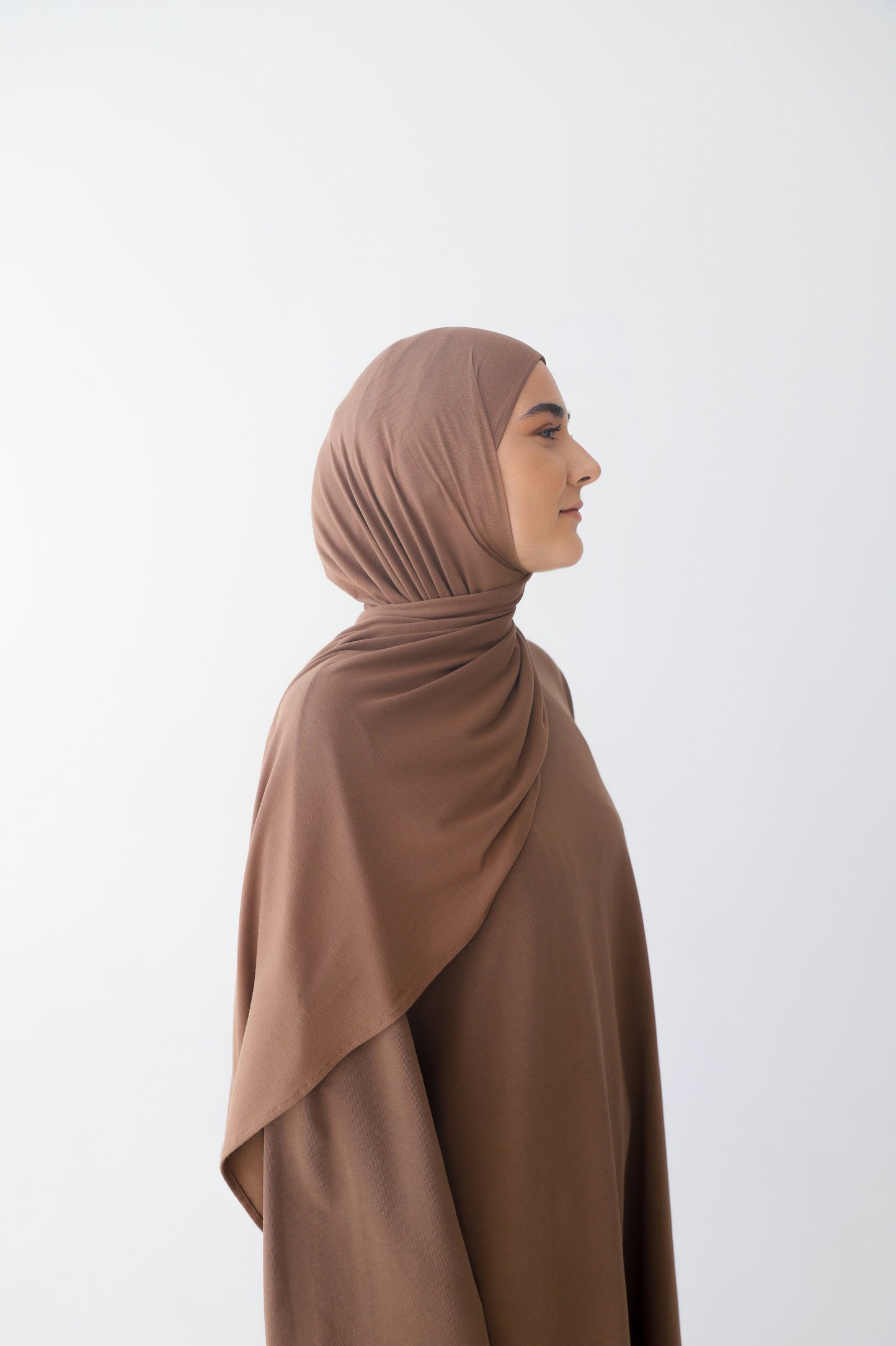 Jersey Hijab in BROWN