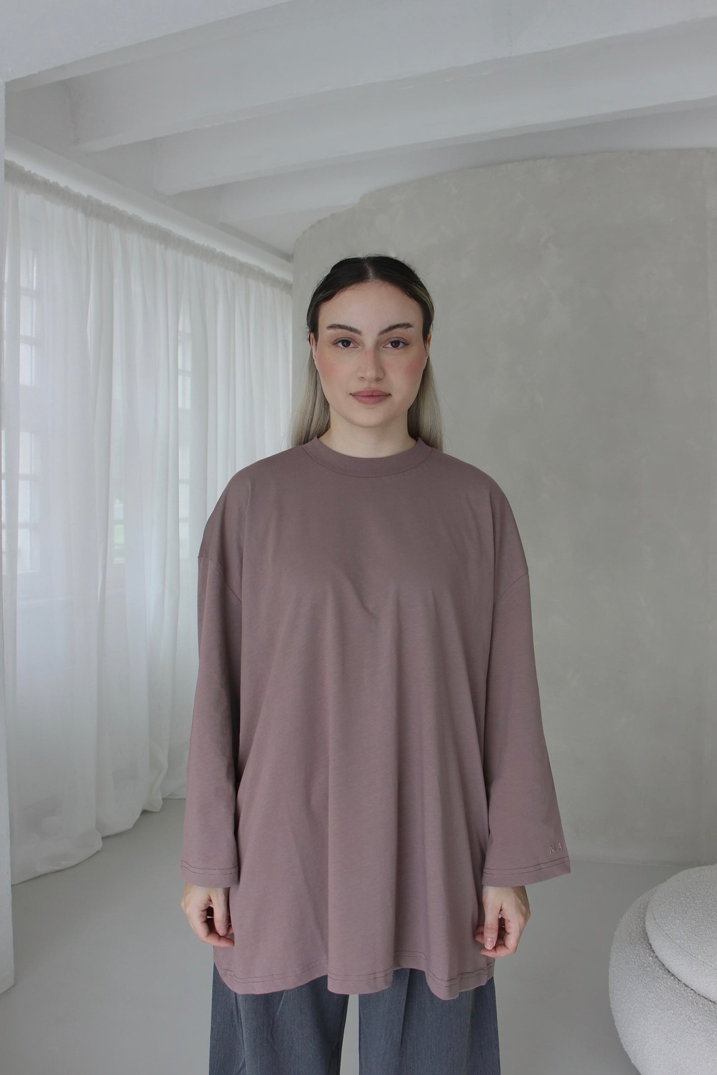 Basic Longsleeve in DUSTY MAUVE