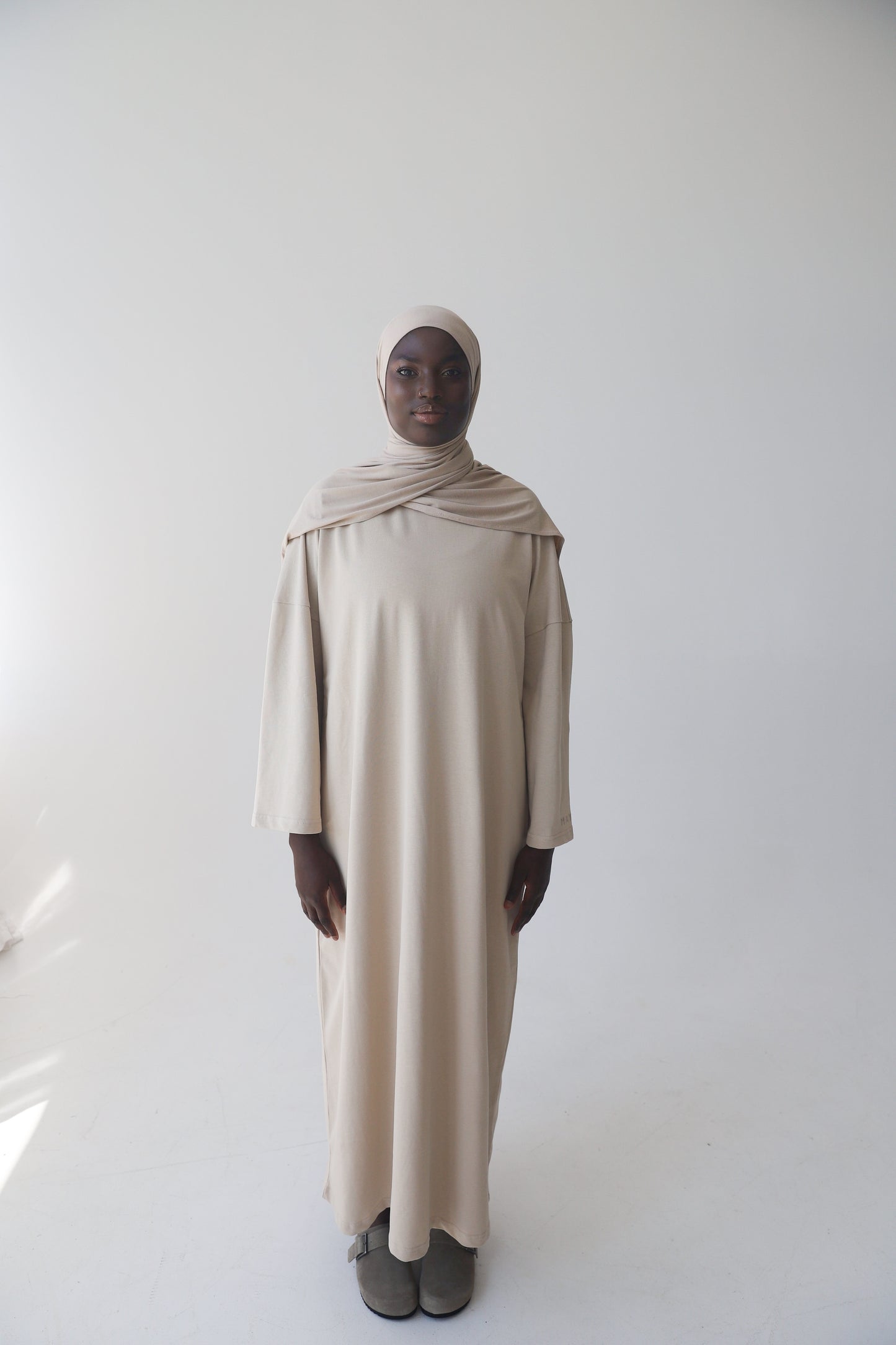 Oversize Shirt Dress in CREAM