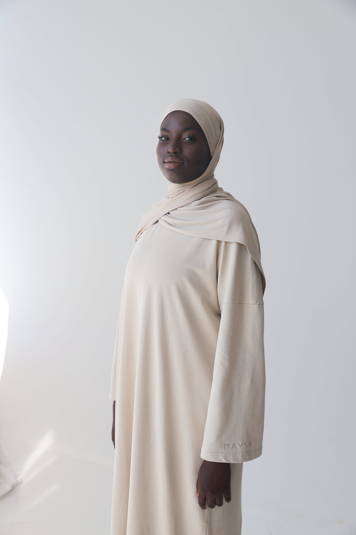 Oversize Shirt Dress in CREAM