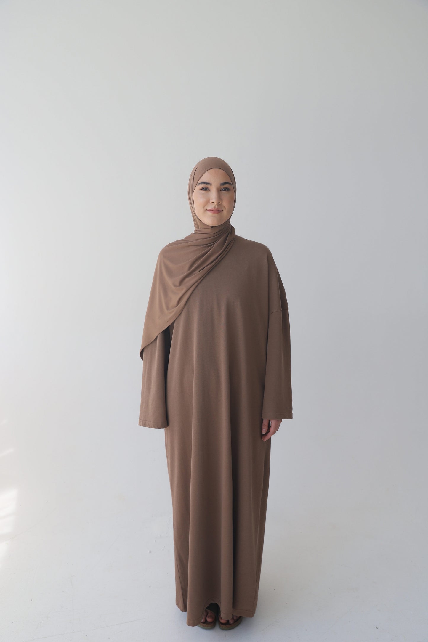 Oversize Shirt Dress in CHOCOLATE