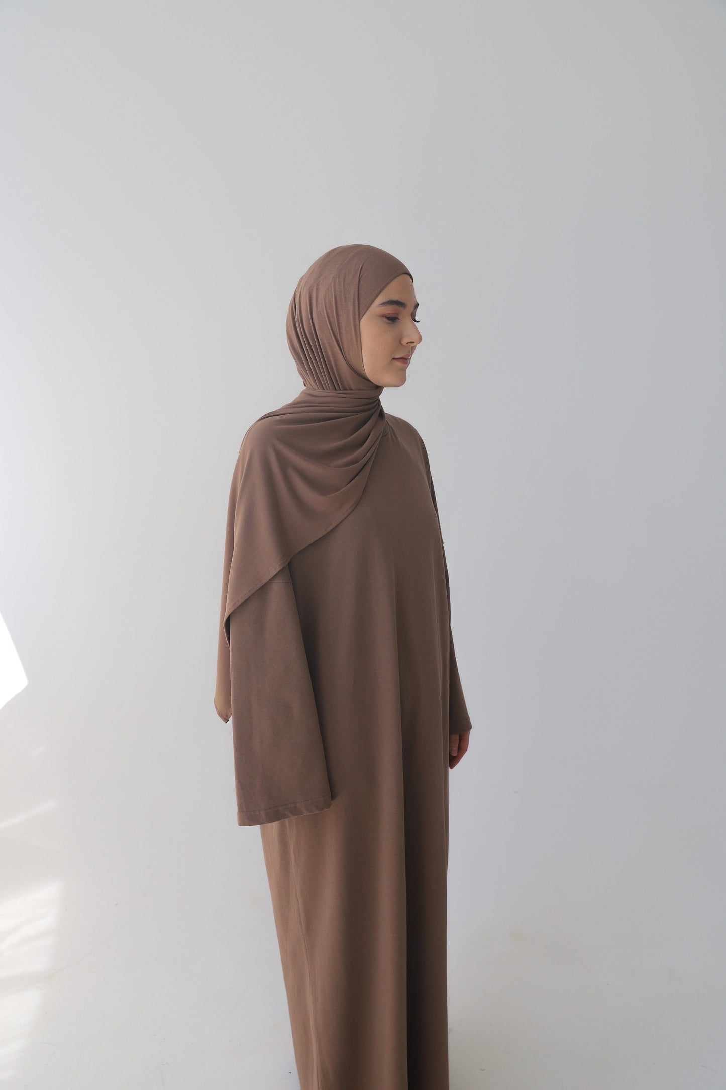 Oversize Shirt Dress in CHOCOLATE
