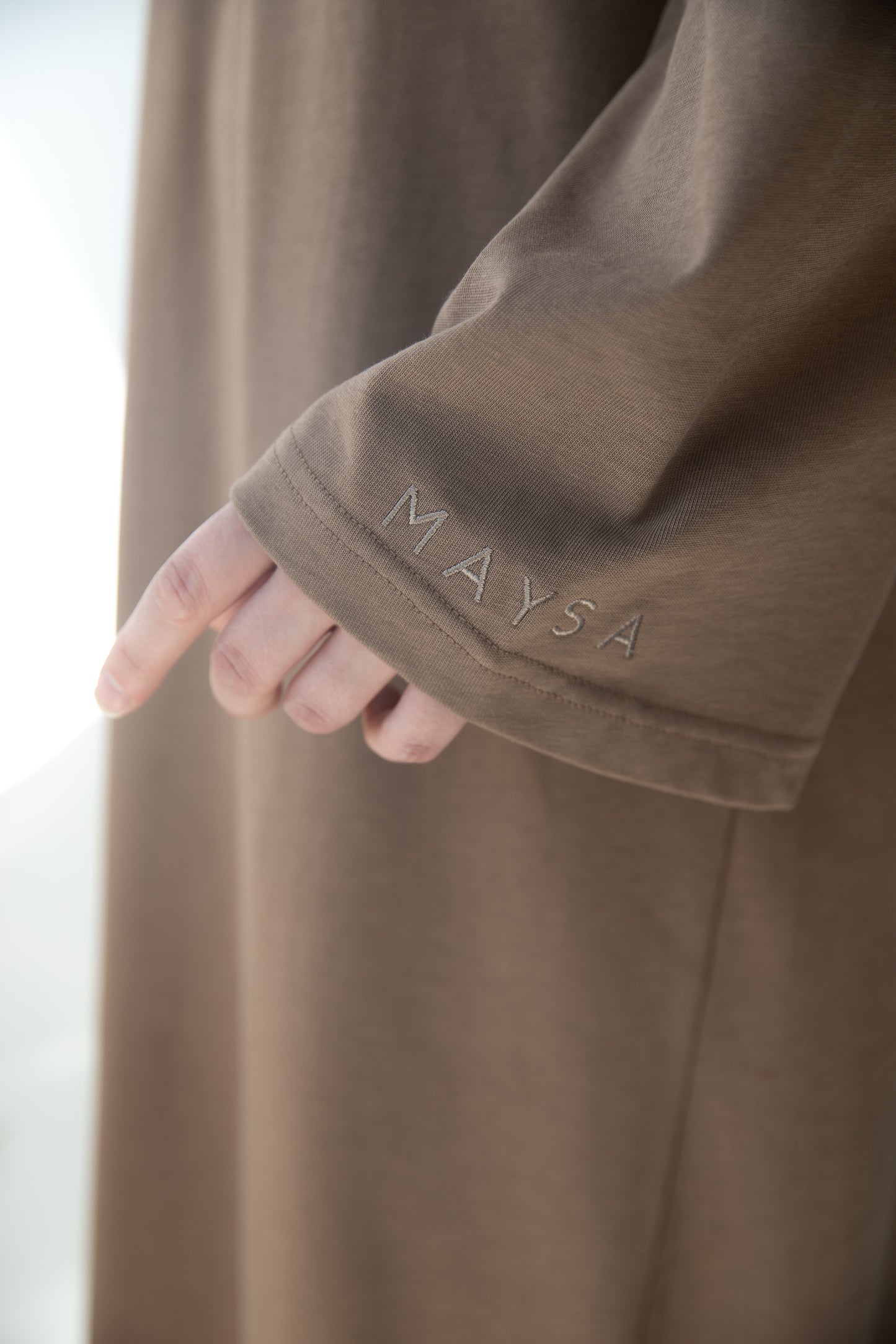 Oversize Shirt Dress in CHOCOLATE