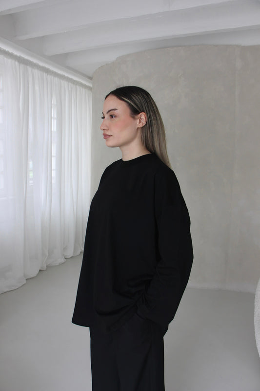 Basic Longsleeve in BLACK